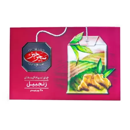 چای سیاه کیسه ای با طعم زنجبیل