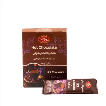 هات چاکلت زعفرانی 10 عددی جعبه - سحرخیز