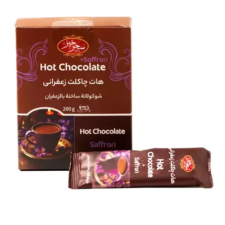هات چاکلت زعفرانی 10 عددی جعبه - سحرخیز