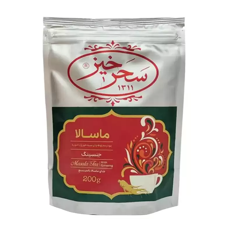 چای ماسالا جنسینگ 200 گرم پاکتی