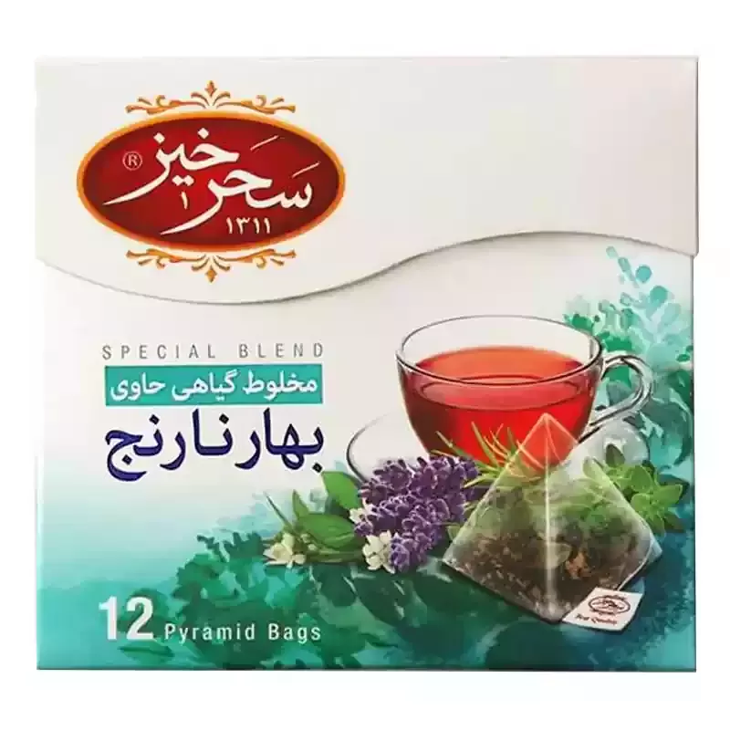 دمنوش بهار نارنج 12 عددی