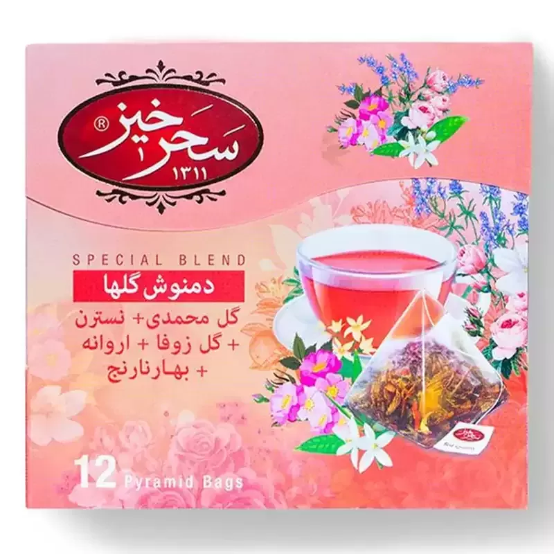 دمنوش گلها 12 عددی