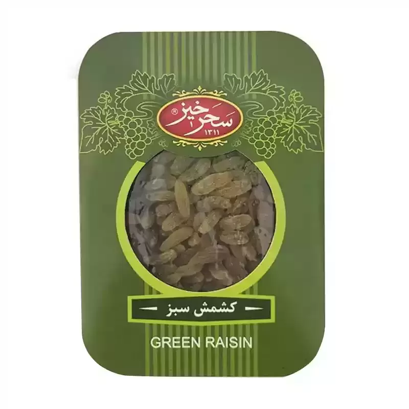 کشمش سبز 200 گرم ظرفی