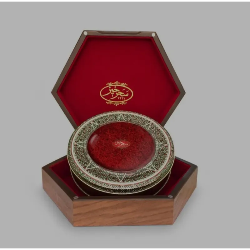 سرگل 50 گرم خاتم جعبه چوبی