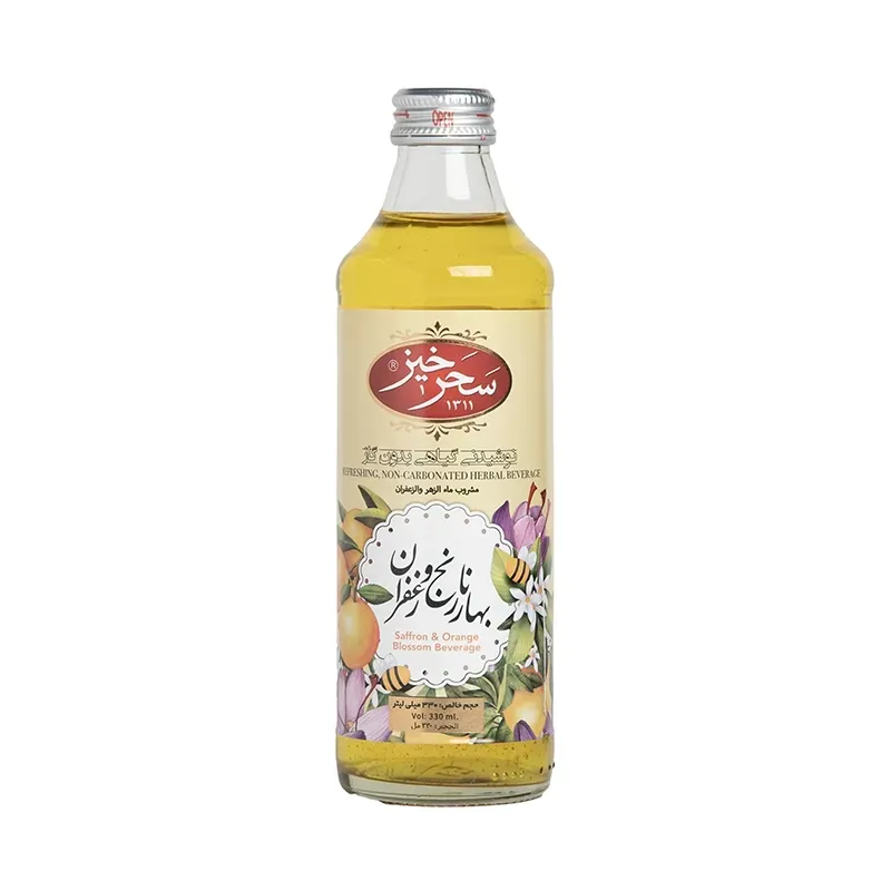 نوشیدنی بهار نارنج و زعفران بدون گاز