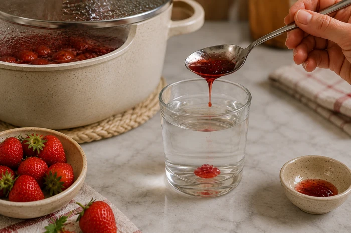 مربای توت فرنگی غلیظ