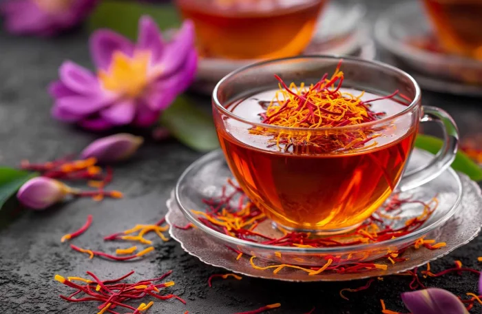 طرز تهیه چای زعفران 