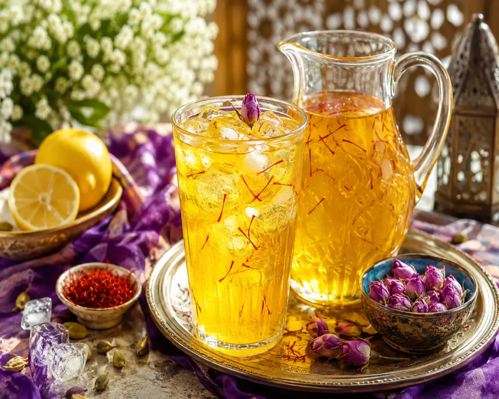 طرز تهیه شربت زعفران