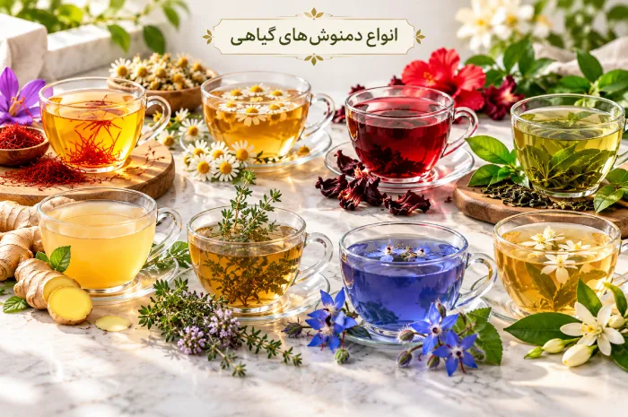 انواع دمنوش های گیاهی با عکس