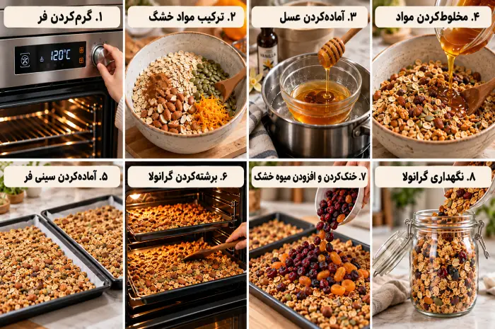 طرز تهیه گرانولا خانگی