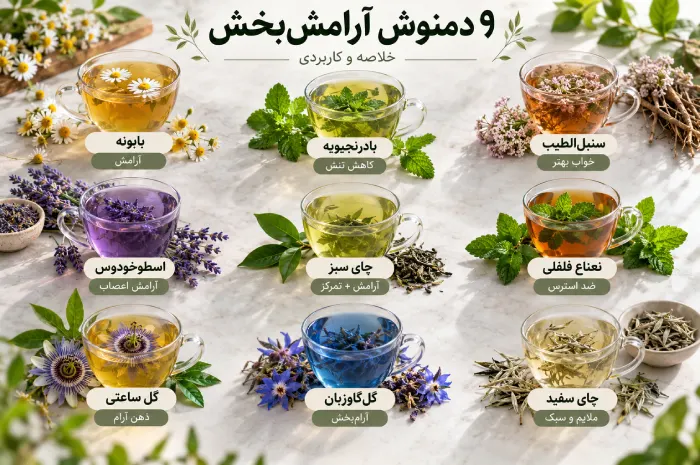 دمنوش های آرامش بخش