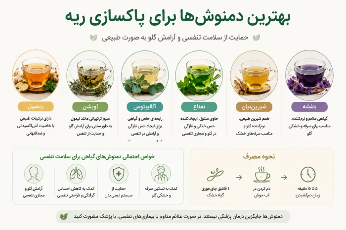 بهترین دمنوش برای سلامت تنفسی در یک نگاه