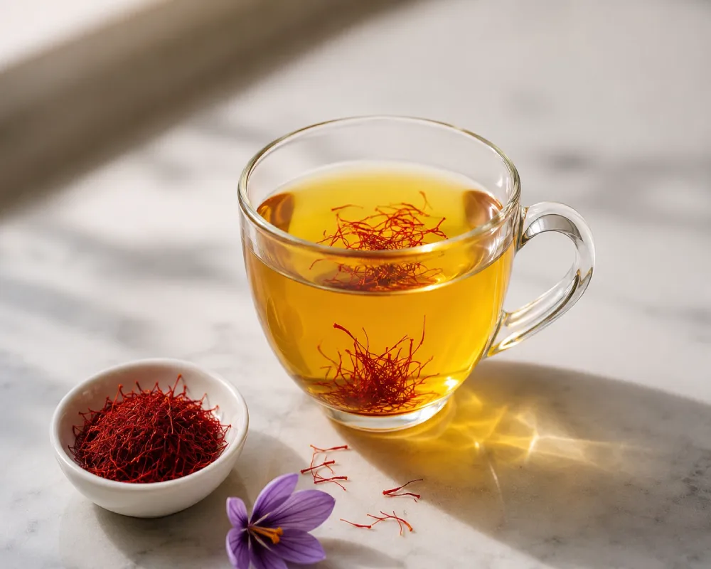 خواص چای زعفران