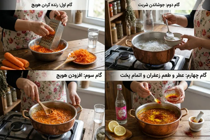 طرز تهیه مربای هویج زعفرانی