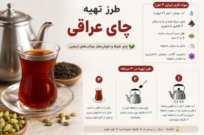 تهیه چای عراقی اربعین