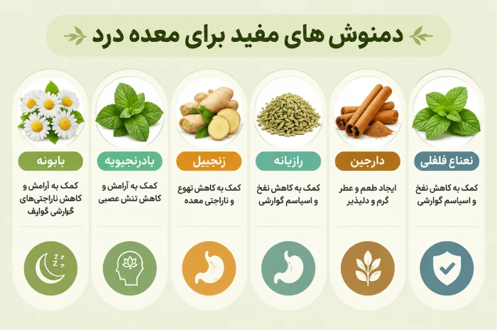 مصرف دمنوش برای معده درد عصبی چه خواصی دارد؟