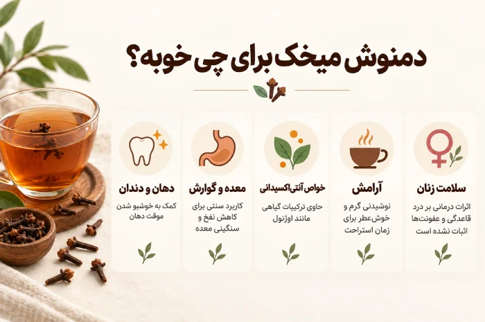 دمنوش میخک برای چی خوبه؟