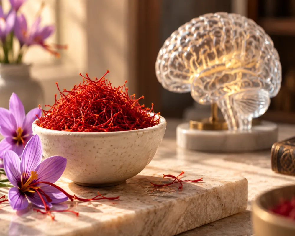 خواص زعفران برای مغز
